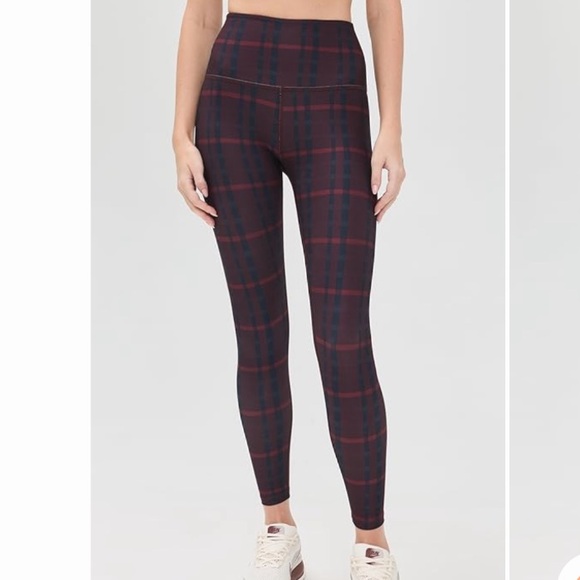 Beyond Yoga Plaid Softmark Midi High Waist Leggings - Picture 2 of 4